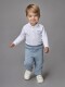 Polo Body Blanco Con Cuello Bebe Blanco Optico