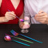 Juego de 24 Cubiertos De Acero Inoxidable Cocina Imback Multicolor Juego de 24 Cubiertos De Acero Inoxidable Cocina Imback Multicolor