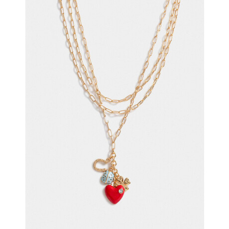 Collar Largo Multicharm Lucky Dorado