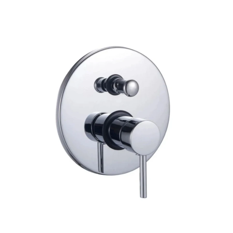 Grifería de Baño Ducha Monocomando Empotrada con Transferencia Cromado Línea Birillo Grifería de Baño Ducha Monocomando Empotrada con Transferencia Cromado Línea Birillo