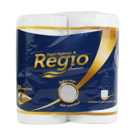 Papel higiénico Regio premium doble hoja x4 Papel higiénico Regio premium doble hoja x4