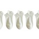 Soquete 5 pares blanco