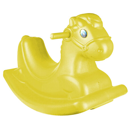 Caballito Balancín Mecedor Hamaca Plástico P/ Niño Amarillo