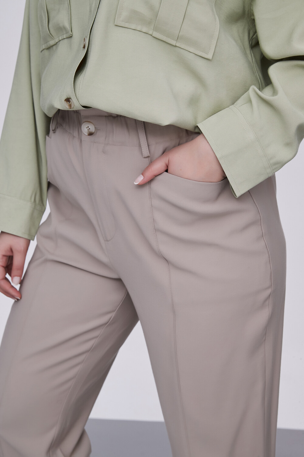 Pantalon Naiqui Taupe / Mink / Vison