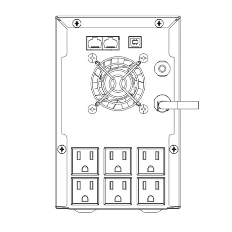 Ups Hikvision 2000VA / 1200W con Pantalla Lcd 001