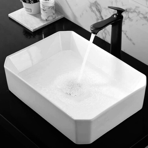 Bacha Lavatorio De Apoyar Aqualia 50X37X13.5 Blanca 000