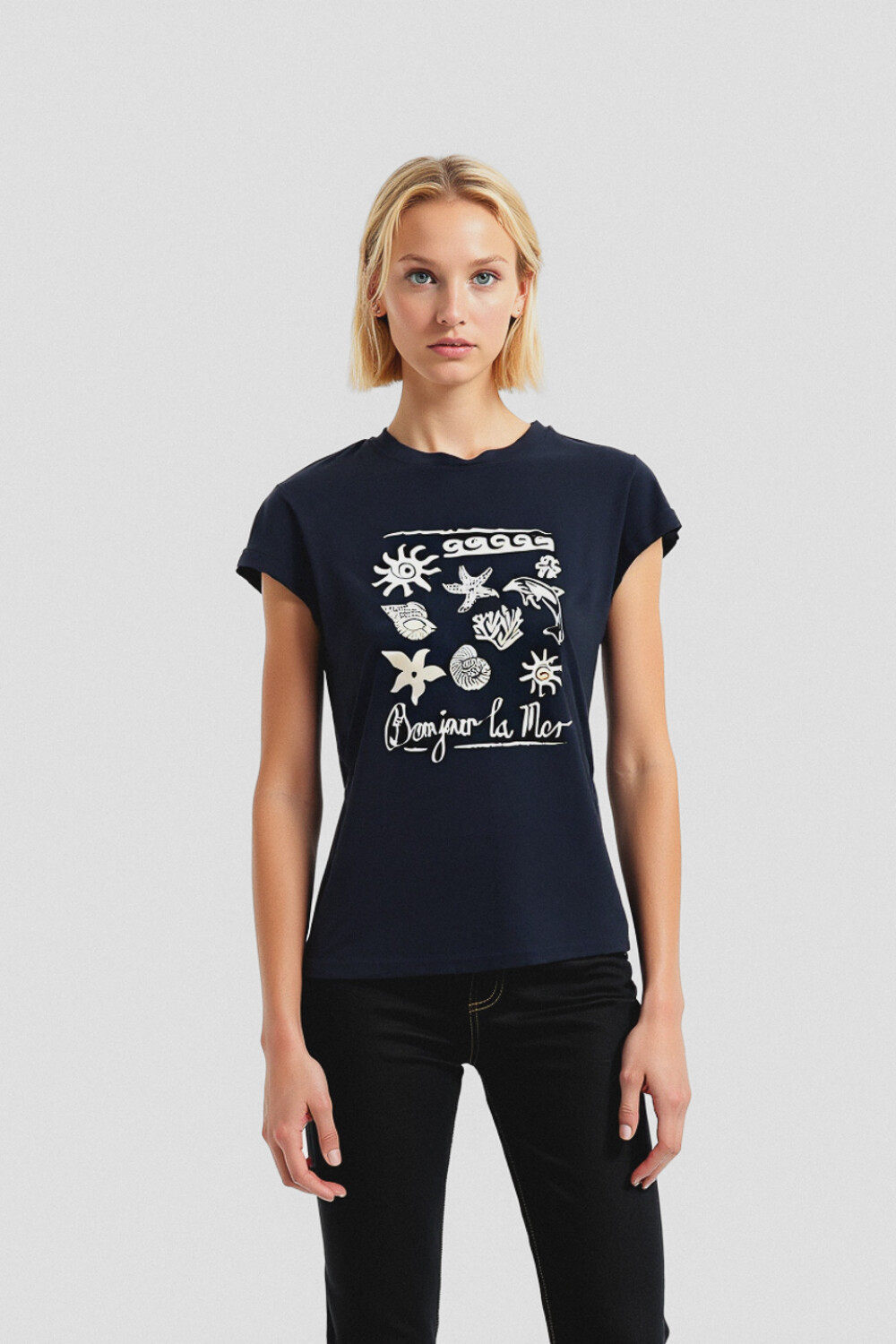 Remera Plunita Estampado 1