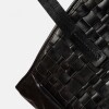 Bolso The Knit Bag en cuero graneado Negro