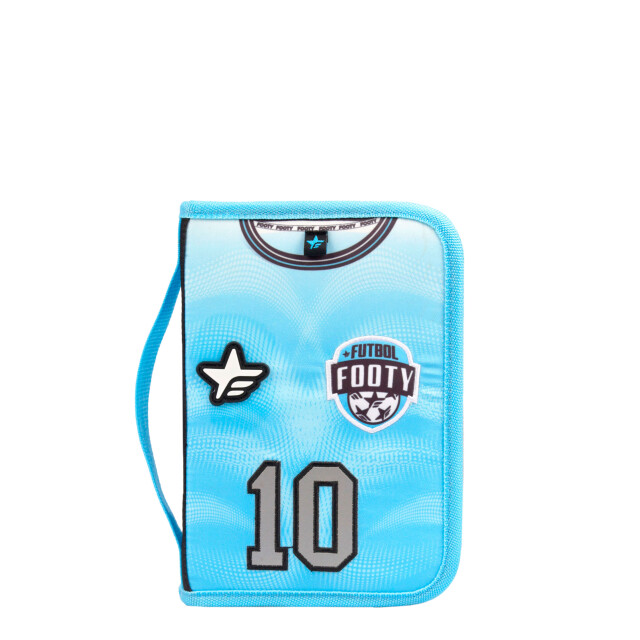 Cartuchera FOOTY Camiseta Futbol Cuadrada Celeste