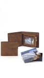 BILLETERA HOMBRE VAN GOGH MARRON CLARO C/ GUARDA LADRILLO