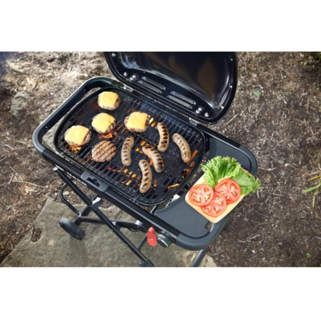 Parrilla a gas Weber Traveler Compact portátil plegable Negra