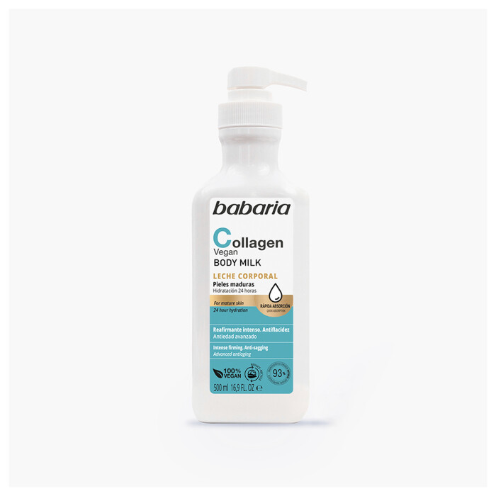 BABARIA BODY MILK COLLAGENO VEGANO 500ML única