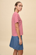 REMERA SCALA Blanco/Rojo