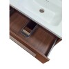 Mueble de baño de pie Lucania Nogal 80 cm con Bacha de Loza Mueble De Baño De Pie Lucania Nogal 80 Cm Con Bacha De Loza