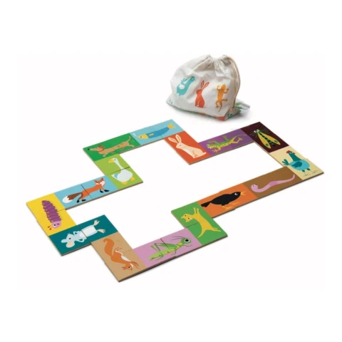 Juguete Domino De Animales Tender Leaf Madera Infantil Juguete Domino De Animales Tender Leaf Madera Infantil