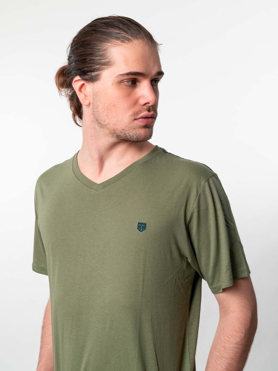 T-Shirt lisa V - Olive 