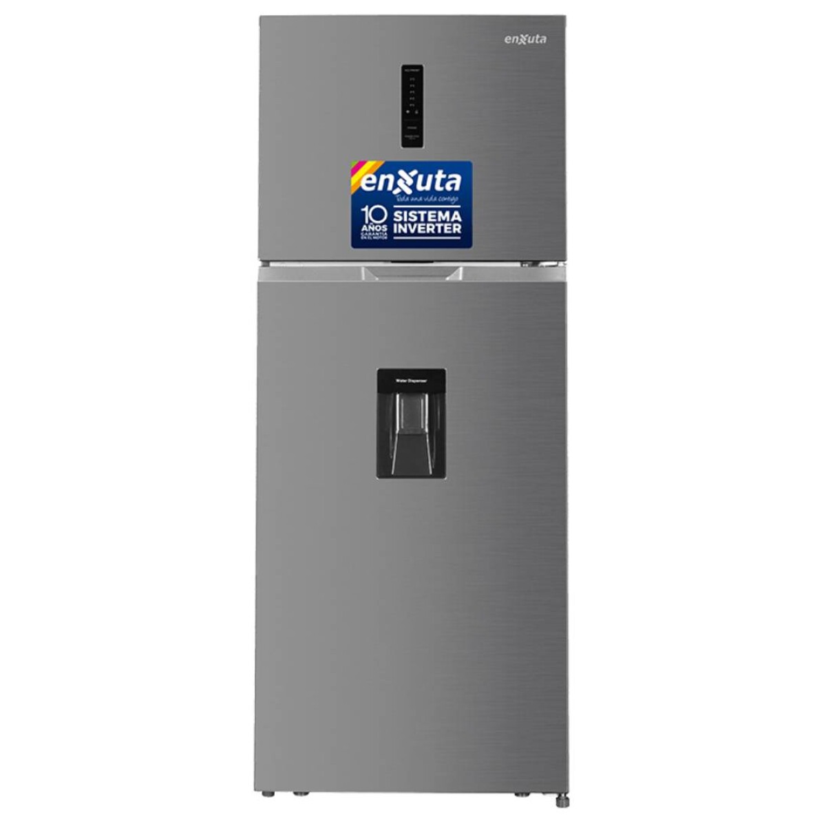 Refrigerador Enxuta Frío Seco Inverter 420 Litros con Dispensador - Inox 