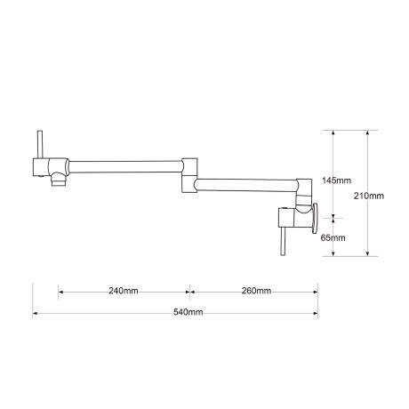 GRIFERIA MONOCOMANDO LLENA OLLAS BRUSHED NICKEL GRIS