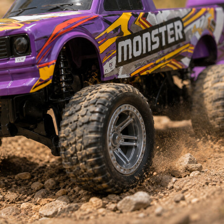 Mini camioneta monster con trailer a control remoto Sc