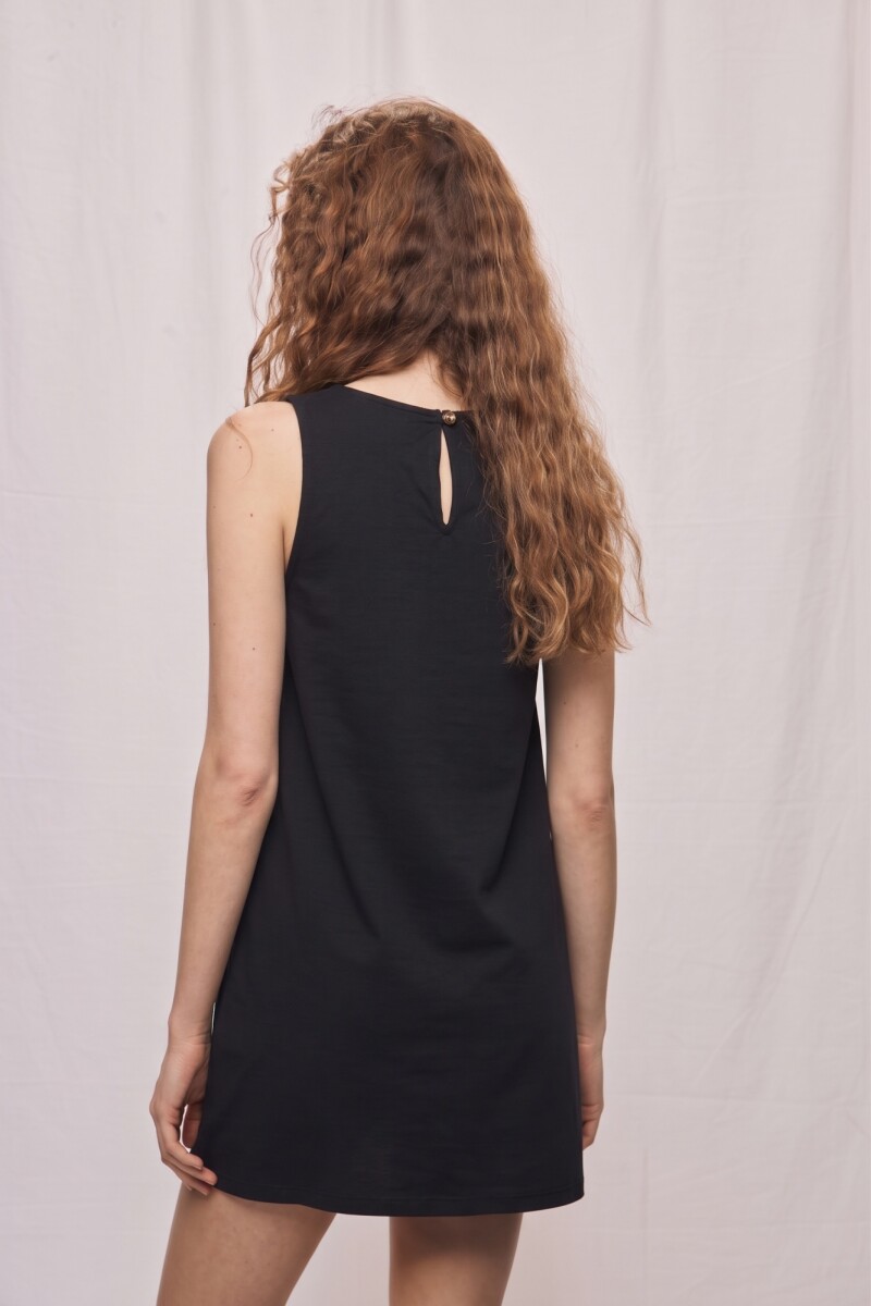 VESTIDO PERLA Negro