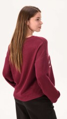 Sweater aurora bordo