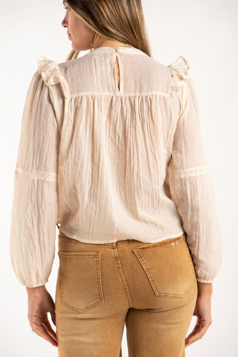 Blusa Con Volados Arena
