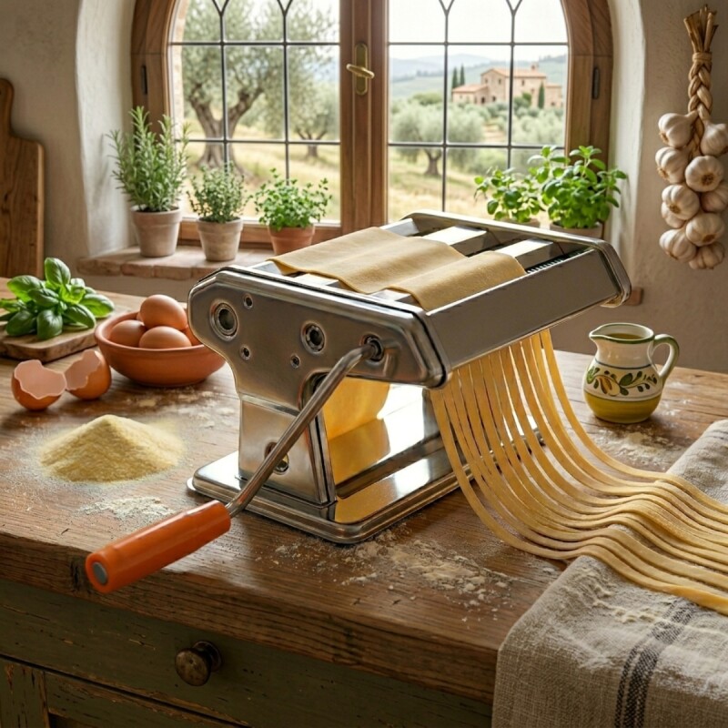 Máquina de pasta en acero inoxidable PLATEADO