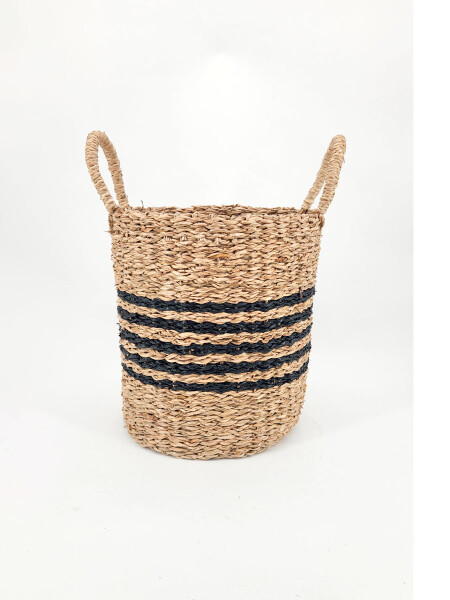 CANASTO RAYAS CON ASAS MARRON
