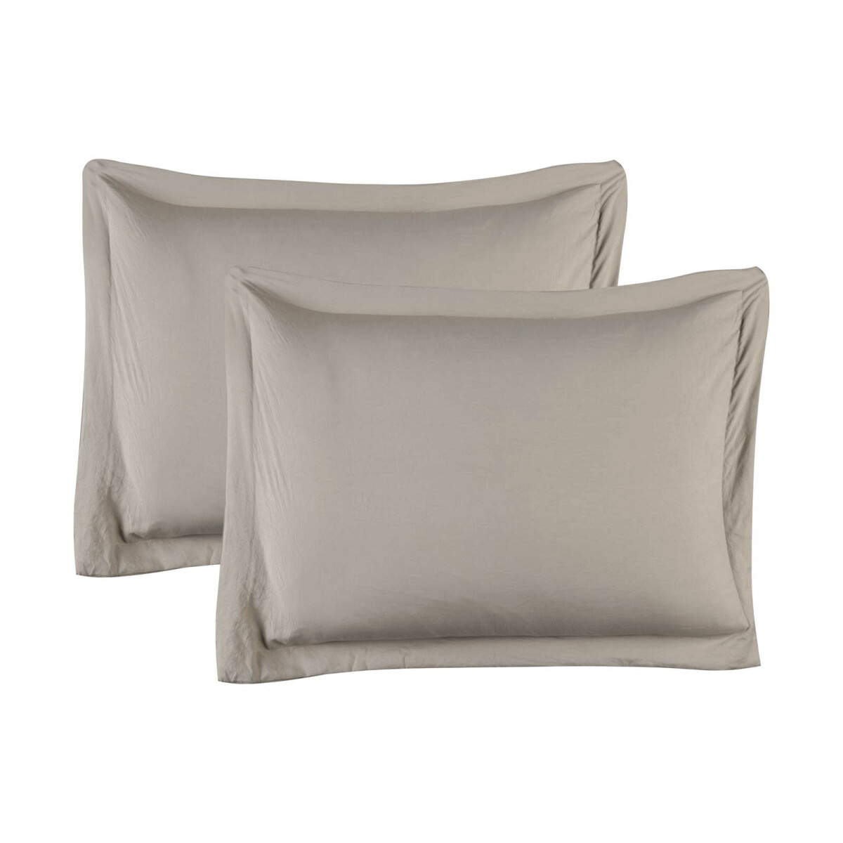 SET 2 FUNDAS DE ALMOHADA - POLIESTER PREWASHED 