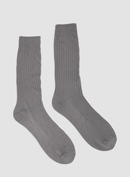 Medias de vestir sin elástico Gris