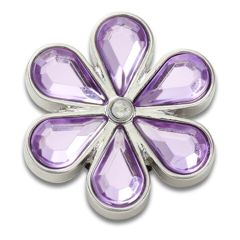 Purple Blinged Out Daisy Multicolor