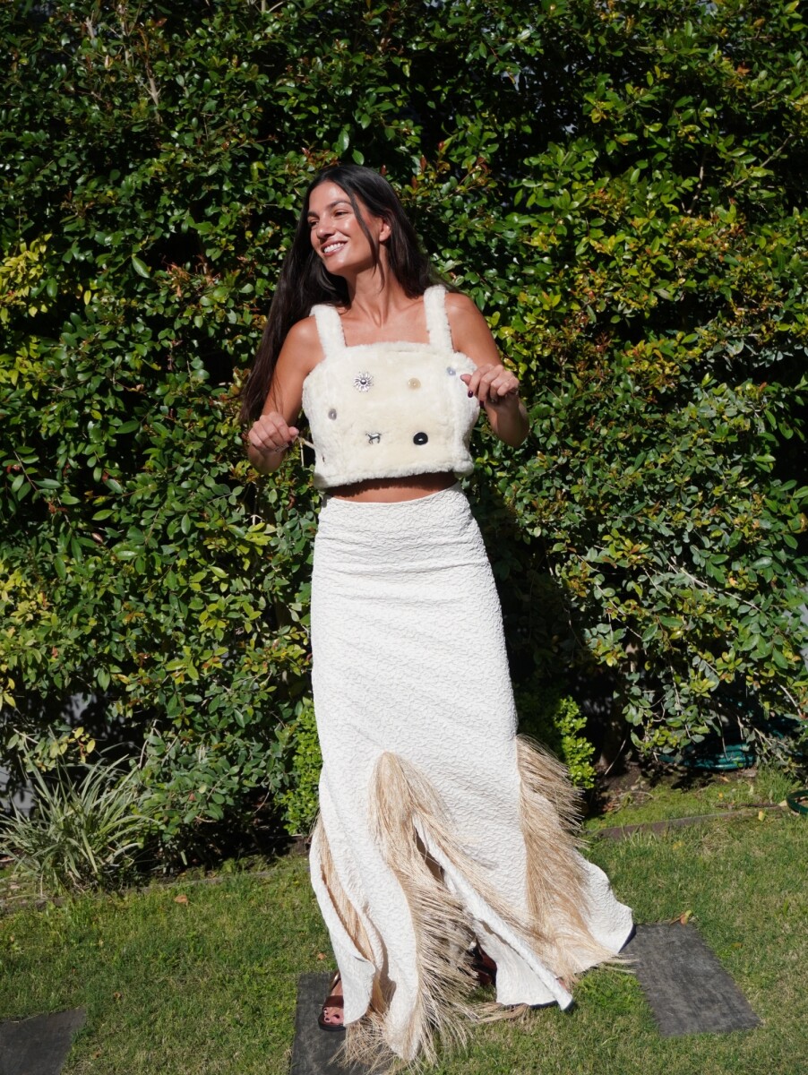 Long Multitachas Útil Top - Crudo 