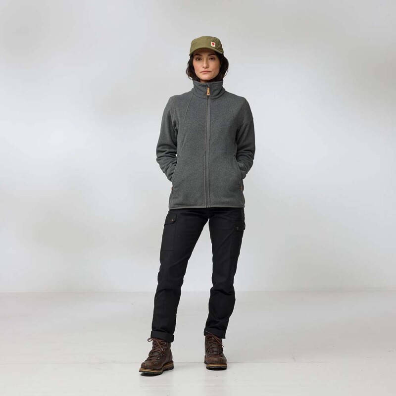 Casaca Fjallraven Stina Fleece Mujer Dark Grey