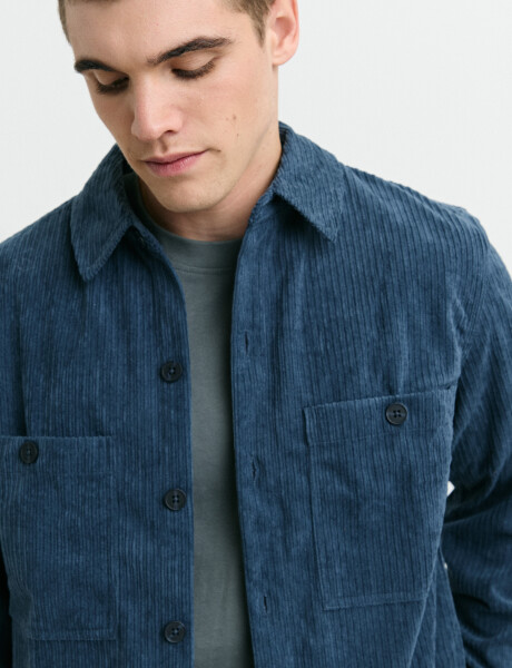 300570 SOBRECAMISA HARRY Azul Piedra