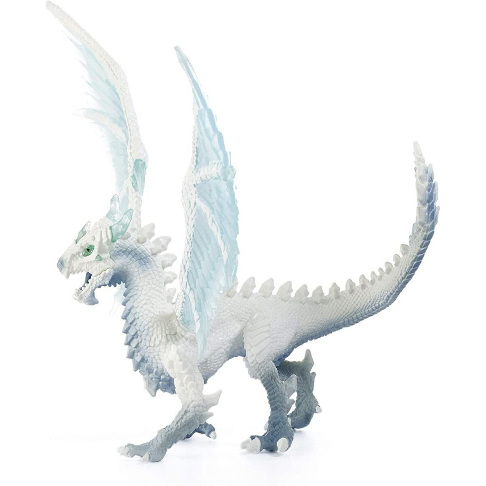 Schleich Figura Dragón De Hielo De Eldrador Creatures – Ala Articulada, Escamas Plateadas, Juguete De Fantasía Realista Para Niños De 7 Años En Adelante, Ideal Para Juego De Imaginación Y Colección