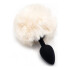 Plug Anal Pompón Conejita Consolador Estimulador Talle S Variante Color Blanco Negro