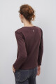 REMERA V M/LARGA MARRON