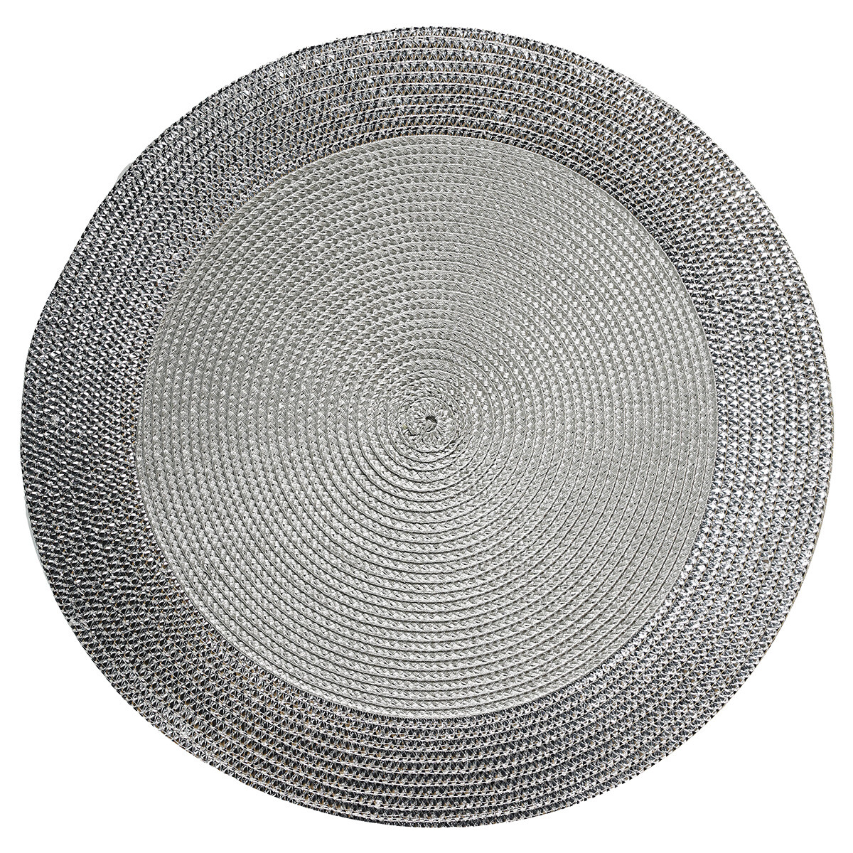 MANTEL INDIVIDUAL GLOW Ø38CM PLATA 