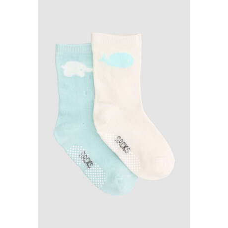Pack x2 medias bebè con diseño con abs Variante 30