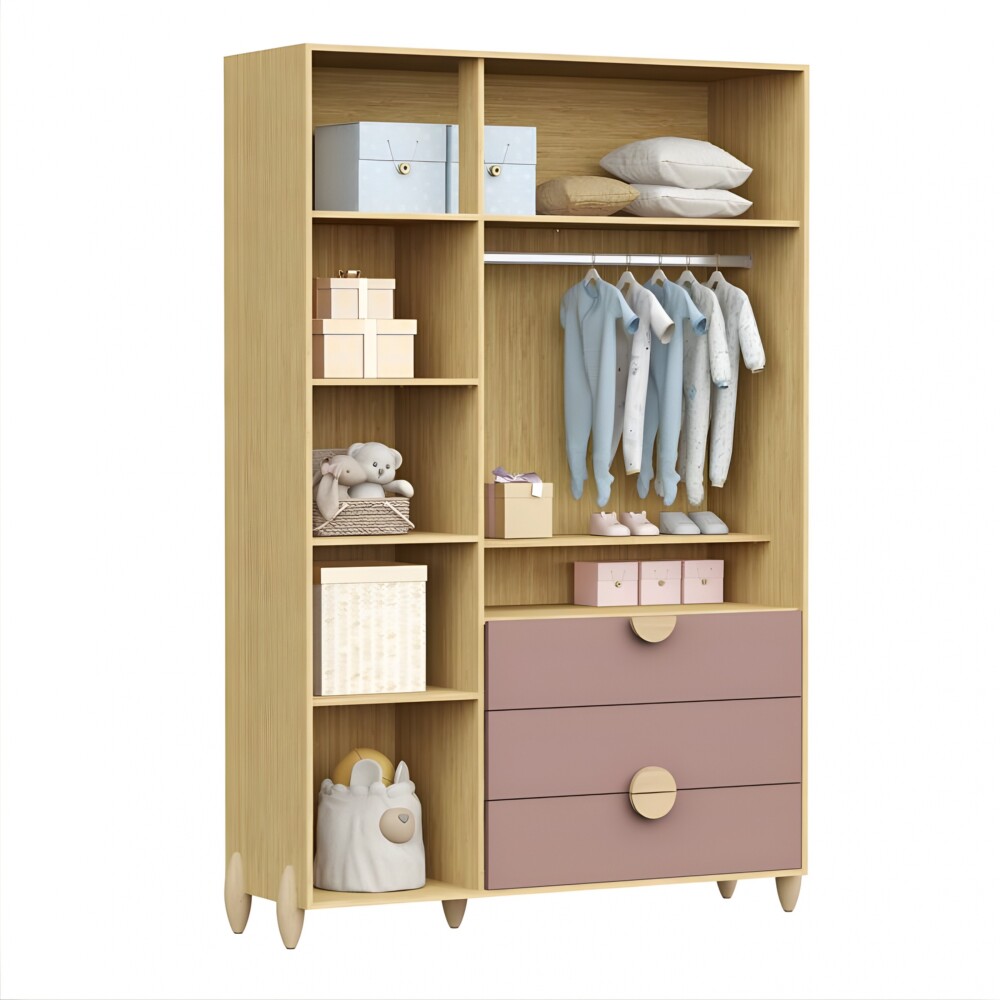 Ropero 3 Puertas 3 Cajones - Gracia Rosa