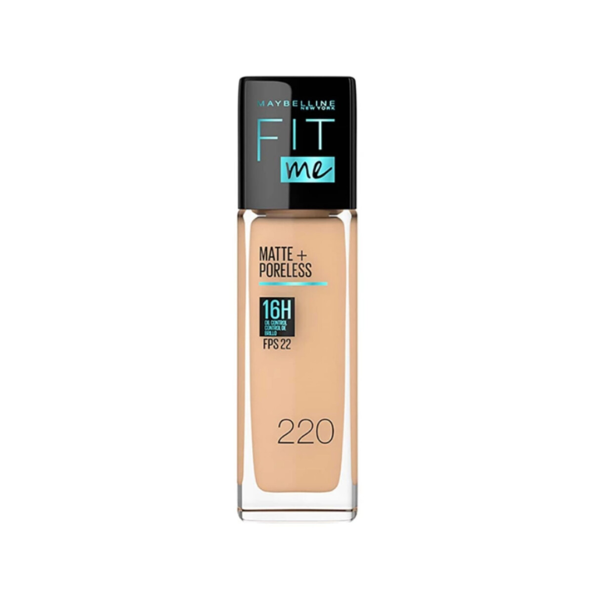 Base Líquida Fit Me Matte + Poreless 220 FPS 22 - Maybelline 