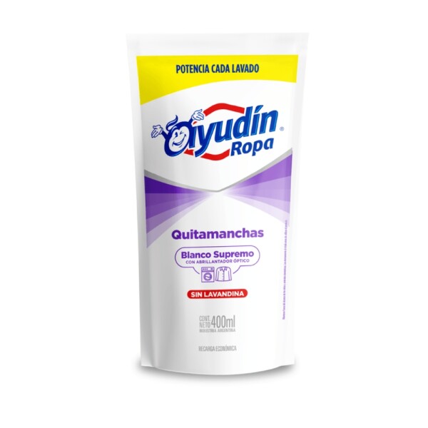 Ayudín Ropa Blanco Supremo Doypack 400ml Ayudín Ropa Blanco Supremo Doypack 400ml