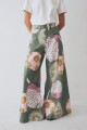 PANTALON WIDE XL PRINT TEAM Macros Verde