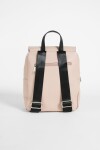 Mochila con broches beige