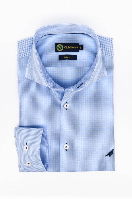 Camisa Fantasia Hudson Collar Slim Fit- Carrara