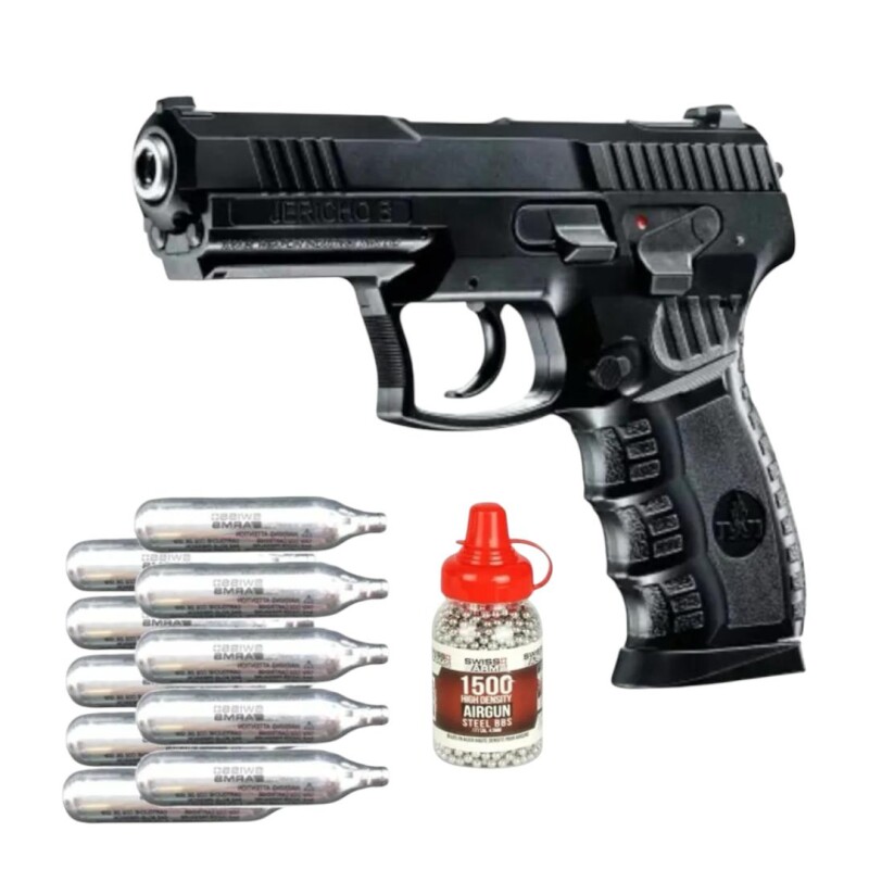 Combo Co2 Pistola Jericho Calibre 4.5mm Combo Co2 Pistola Jericho Calibre 4.5mm