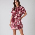 Imagen de Vestido Camisero Pupa Estampado Brorgoña