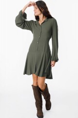 Vestido Land Verde Militar