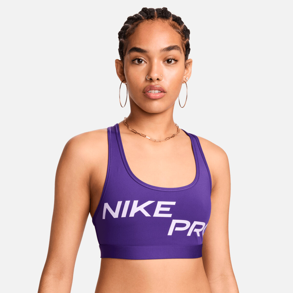 Top Nike Pro Swoosh Light-Support de Mujer - Morado 