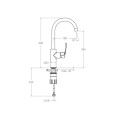 GRIFERIA DE COCINA MODELO NEW FLY COLOR CROMO RACOR 1/2" VERTICAL CONICO CAÑO CISNE RAMON SOLER Griferia De Cocina Modelo New Fly Color Cromo Racor 1/2" Vertical Conico Caño Cisne Ramon Soler